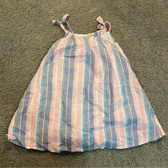 Btween Girls Striped Spaghetti Strap Dress Size 6 - Picture 1 of 3